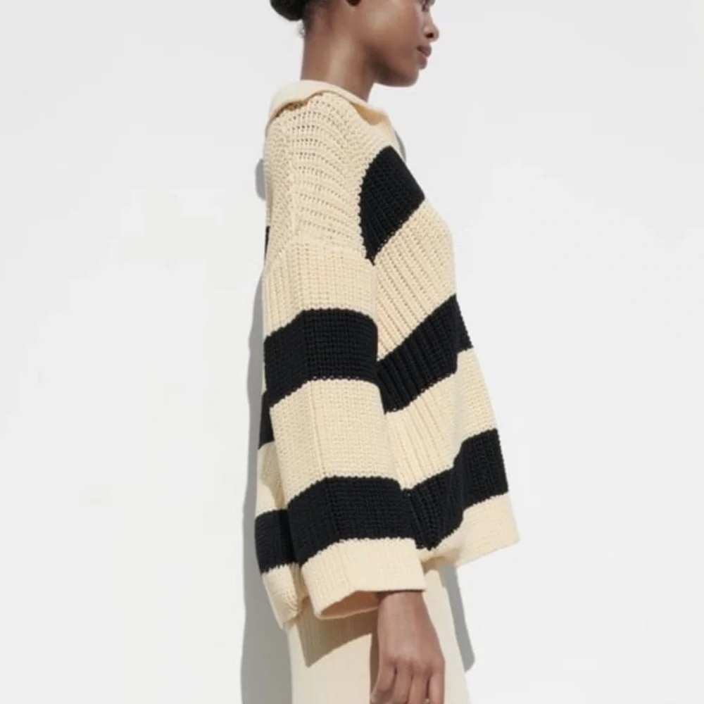 Zara Striped V Neck Sweater - Picture 11 of 11